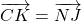 \overrightarrow{CK} = \overrightarrow{NJ}
