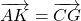 \overrightarrow{AK}=\overrightarrow{CG}
