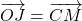 \overrightarrow{OJ} = \overrightarrow{CM}