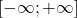 \left[ -\infty  ;  +\infty \right]